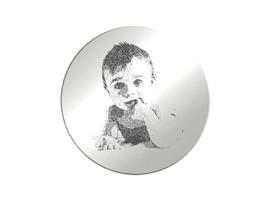 Zilveren Foto Graveer Munt van MY iMenso