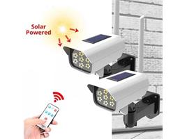 Dummy solar sensor camera LED lamp buiten waterdicht *wit*