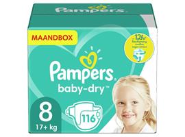 Pampers - Baby Dry - Maat 8 - Maandbox - 116 luiers