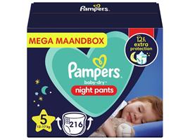 Pampers - Night Pants - Maat 5 - Mega Maandbox - 216 luierbr