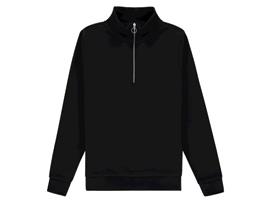 Zwarte sweater Halfzip Kultivate