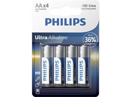 Philips Ultra Alkaline batterijen AA LR6 4 stuks in blister
