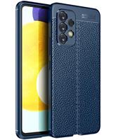 Samsung Galaxy A53 Back Cover Hoesje met Kunstleer Textuur -