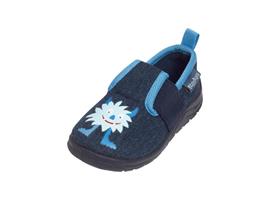 Playshoes pantoffels monster jeansblauw