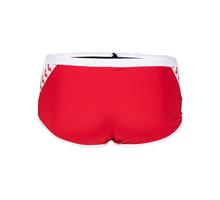 Arena M Icons Swim Low Waist Short Solid red-white 70