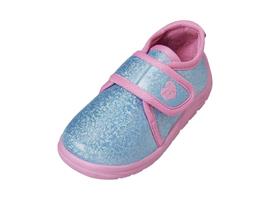 Playshoes pantoffels blauw roze glitters