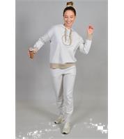 Pretty Woman Hoodie Beige Maat : L