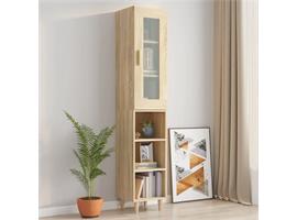 vidaXL Buffet haut Chêne sonoma 34,5x34x180 cm Bois dingéni