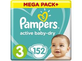 Active Baby Dry - Maat 3 - Megapack - 152 luiers