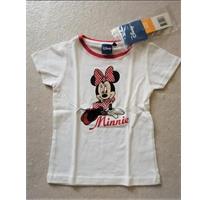 Wit Disney Minnie Mouse T-Shirt met Rode Glitters