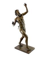 Bronzen dansende Faun beeld van Pompeii 
