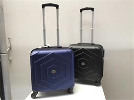 (385) Kleine valies handbagage in zwart of blauw