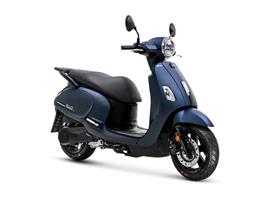 Sym Fiddle IV 125 (Satin Submarine Blue) bij Central Scooter