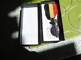 medaille in origineel doosje van p degreef brussel