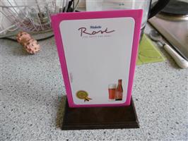 reclamebordje voor op tafel wittekerke rosé