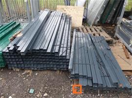 102 vierkante Hek palen 6 x 6 (antraciet-RAL7016) 220 cm