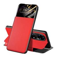 Xiaomi Redmi 10 Smart View Flip Case - Intelligent Cover Hoesje Rood