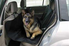 Autodekens voor uw hond op de achterbank.