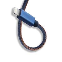 Iphone Jeans Lightning kabel 1 meter blauw