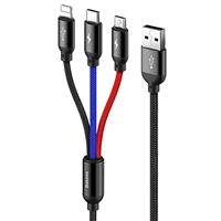Iphone Baseus Lightning, micro USB en USB-C kabel 1,2 meter