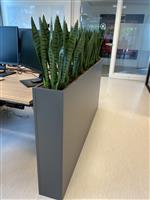 Houten plantenbak voor op kantoor | 170x30x90cm
