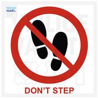 Do not step pictogram | 10x10 CM