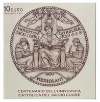 Vaticaan 10 Euro 2021 Universiteit del Sacro Cuore