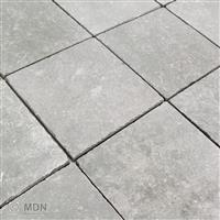 Getrommelde keramische vloertegels licht grijs 20x20-1,04m²