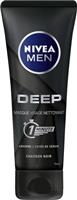 NIVEA MEN Masque Visage 3en1 Deep Charbon Noir - 75 ml