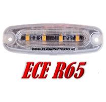 ECO-R4 Led flitser ECER65 12-24V Super Plat Blauw