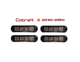 C4 COBRA LED GRILL LIGHT 4 STUKS ECER65 Hoog Intensiteit leds - SUPER AANBIEDING !! 4 STUKS