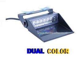 LN6 Dash Flitser Dual Color Amber-Blauw 12/24V