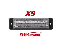 911Signal X9 Led Flitser Hoog Intensiteit Leds ECER65 K2 EMC IP67 12/24V 5 Jaar Garantie Aanbieding 