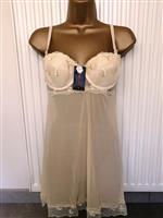 Sensuele Doorzichtige Gouden Babydoll met String