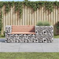 vidaXL Tuinbank met schanskorf massief douglashout
