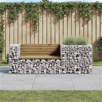 vidaXL Tuinbank met schanskorf geïmpregneerd grenenhout
