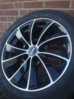 16Orgineel Rial Lugano Black  Velgen  5x110 