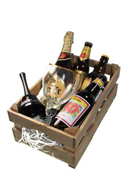 Grote foto abraham bier geschenk pakket met naam zakelijke goederen cadeautjes