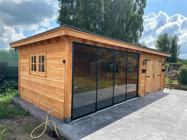 Grote foto maatwerk douglas houten bijgebouwen tuinhuizen. tuin en terras tuinhuisjes en blokhutten