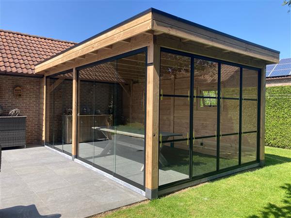 Grote foto maatwerk douglas houten bijgebouwen tuinhuizen. tuin en terras tuinhuisjes en blokhutten