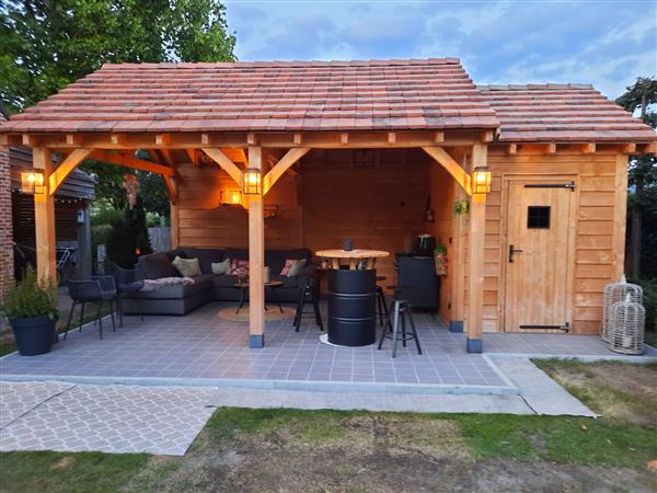 Grote foto maatwerk douglas houten bijgebouwen tuinhuizen. tuin en terras tuinhuisjes en blokhutten