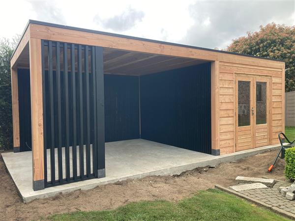 Grote foto maatwerk douglas houten bijgebouwen tuinhuizen. tuin en terras tuinhuisjes en blokhutten
