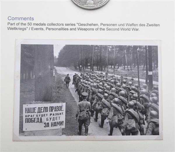 Grote foto eroberung der krim 1942. medaille 50mm fotos verzamelen militaria tweede wereldoorlog