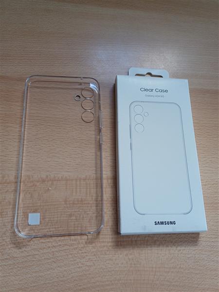 Grote foto doorzichtig hoesje samsung galaxy a34 5 g telecommunicatie hoesjes