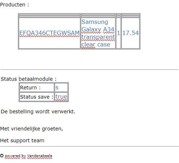 Grote foto doorzichtig hoesje samsung galaxy a34 5 g telecommunicatie hoesjes