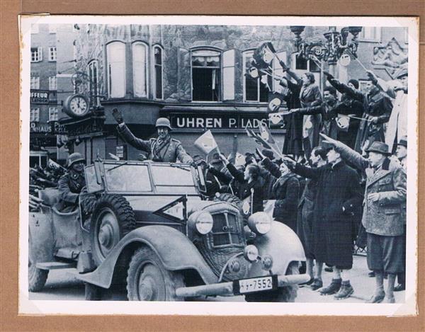 Grote foto herinneringsmedaille annexatie oostenrijk 1938 verzamelen militaria tweede wereldoorlog