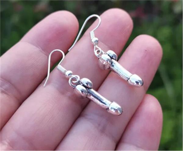 Grote foto ondeugende penis oorbellen 02 sieraden tassen en uiterlijk oorbellen