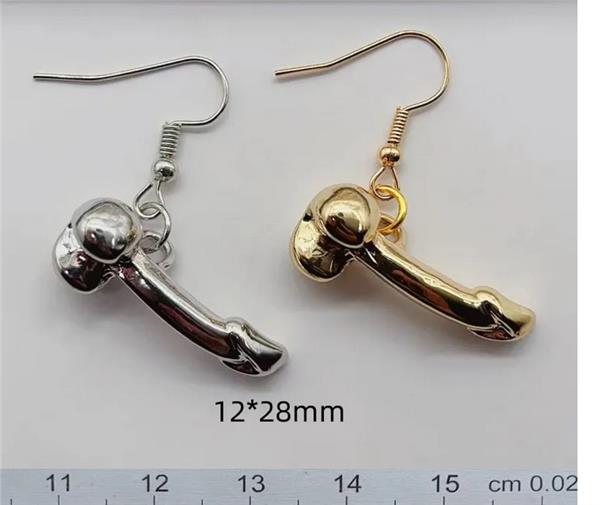 Grote foto ondeugende penis oorbellen 02 sieraden tassen en uiterlijk oorbellen