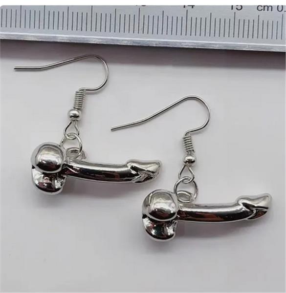 Grote foto ondeugende penis oorbellen 02 sieraden tassen en uiterlijk oorbellen