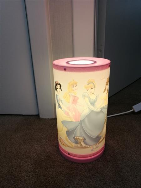 Grote foto tafellamp tube light met disney prinsessen kinderen en baby inrichting en decoratie